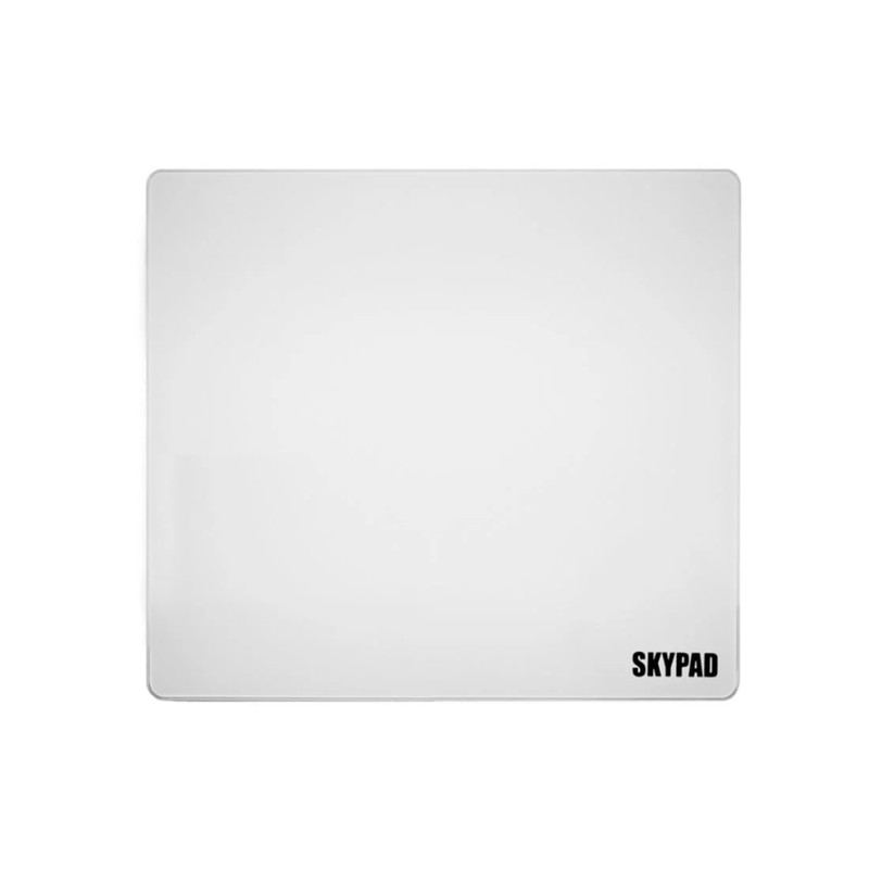 Skypad Glass 3.0 XL Gaming Mousepad - White Text - حصيرة فأرة